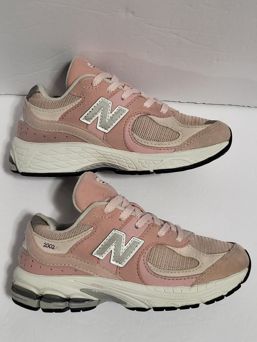 New Balance Kids 2002R Pink Suede & Mesh Sneakers